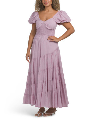 Short Sleeve Sundrenched Dress | TJ Maxx