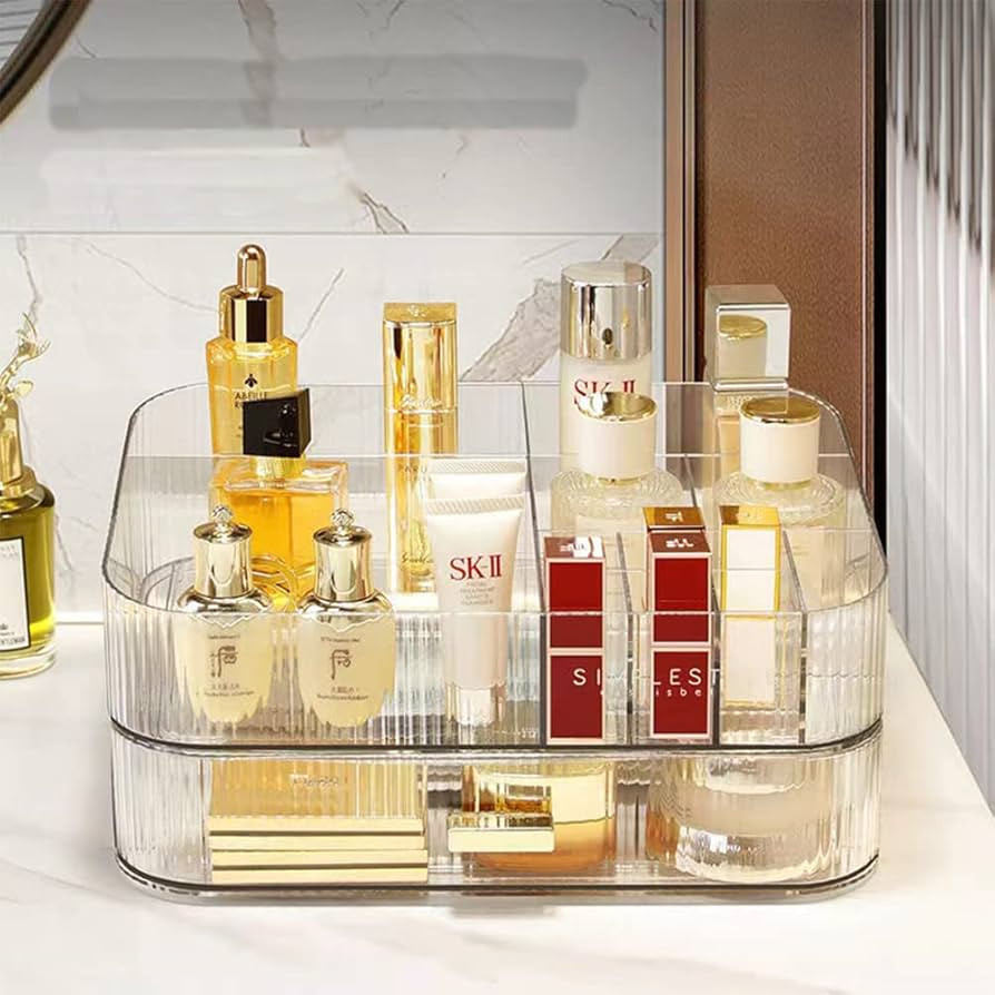 MIUOPUR Makeup Organizer with Stackable Drawers, Bathroom Vanity Organizers and Storage, Ideal fo... | Amazon (US)