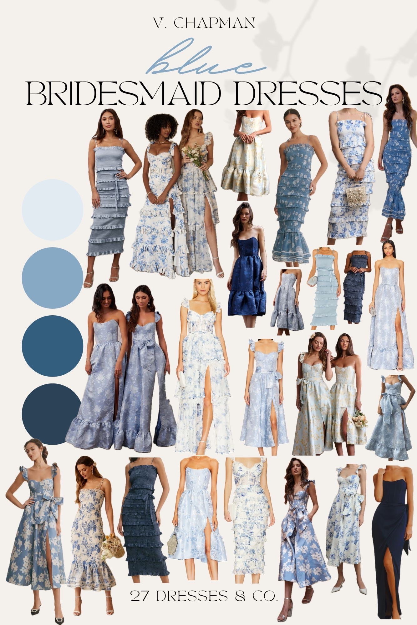 V. Chapman bridesmaid and wedding guest dress blue hues 🩵💙

#LTKStyleTip #LTKWedding