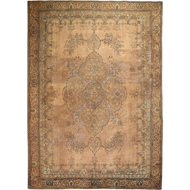 12' 10'' x 9' 2'' Tabriz Authentic Persian Hand Knotted Area Rug - 111940 | Los Angeles Home of rugs