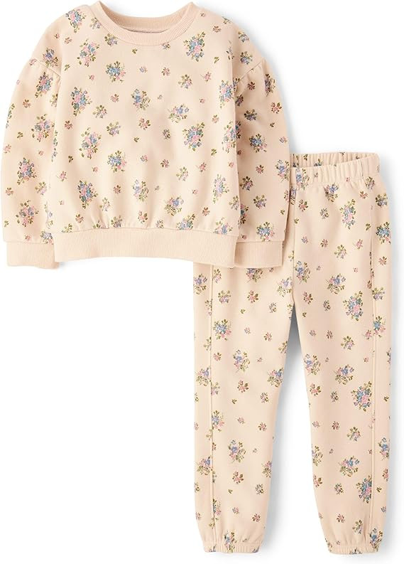 The Children's Place baby-girls And Toddler Long Sleeve Active Shirt and Pant, 2 Piece Outfit | Amazon (US)