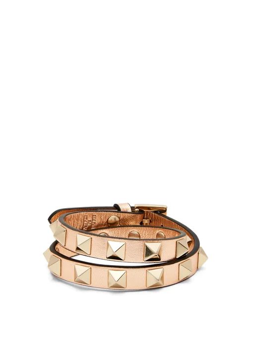 Rockstud wraparound leather bracelet | Valentino | Matches (US)