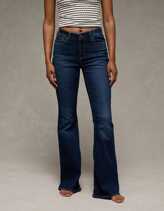 AE Next Level Super High-Waisted Flare Jean | American Eagle Outfitters (US & CA)