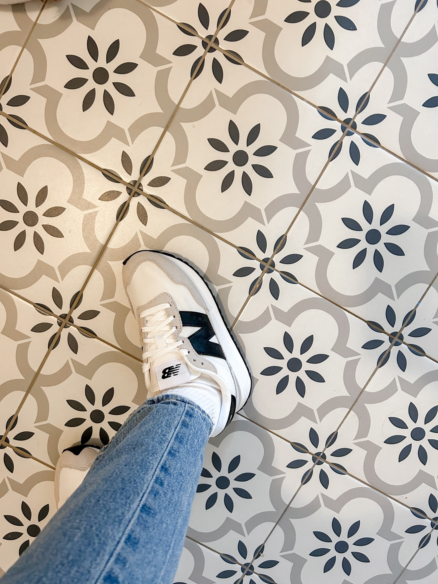 When your shoes match your floor. 
#LTKshoes #newbalance 

#LTKStyleTip