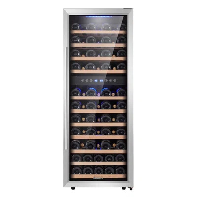 73 Bottle Dual Zone Freestanding Wine Refrigerator | Wayfair North America