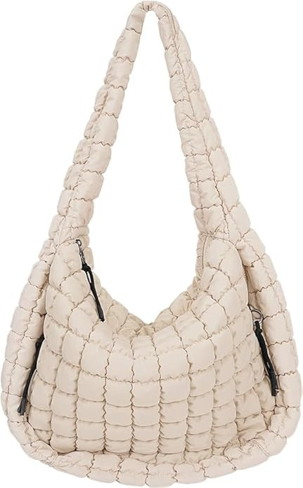 VOSTEVAS Quilted Tote Bag for Women Puffer Shoulder Bag with Zip Large Lightweight Padding Hobo P... | Amazon (CA)