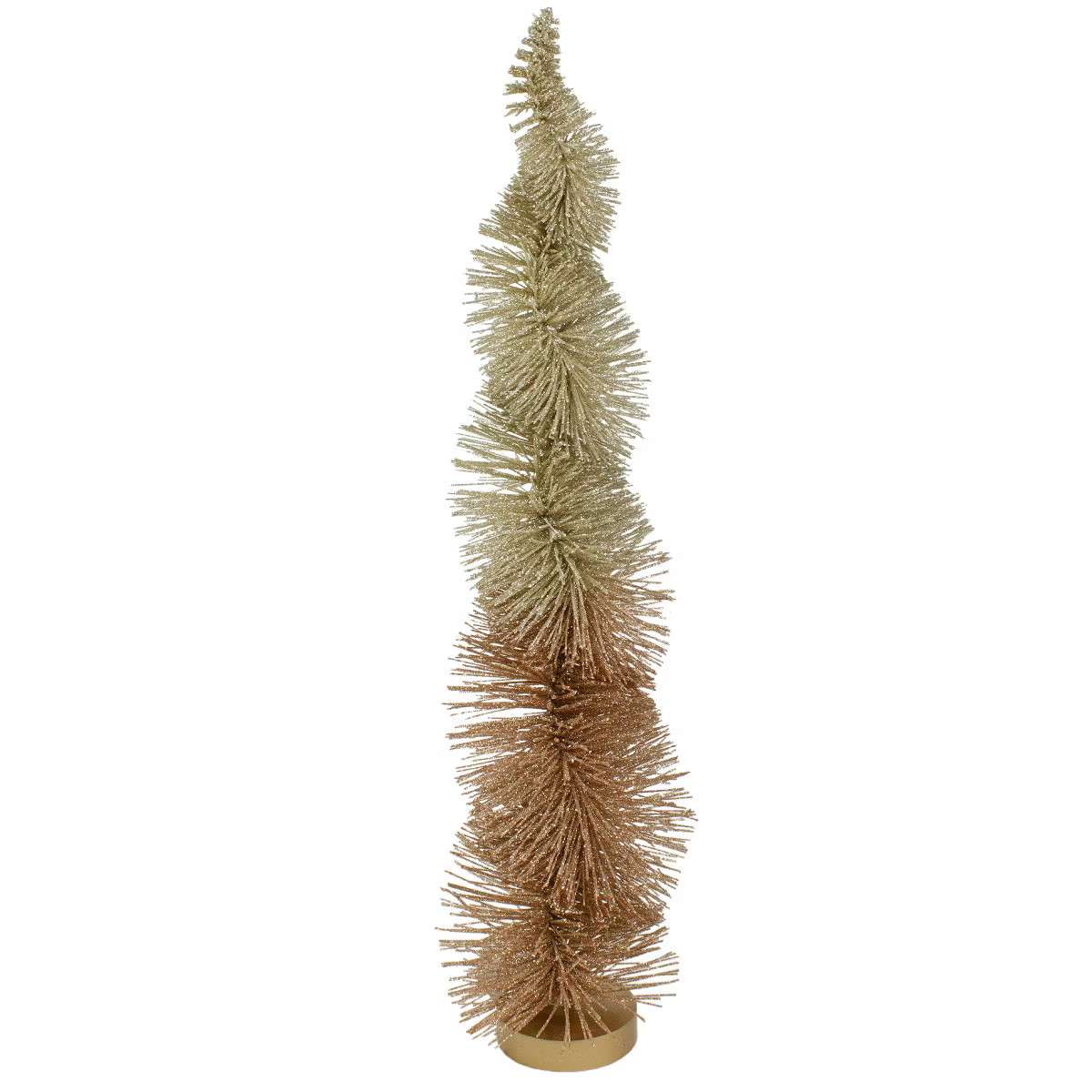 Northlight 18" Gold Glittered Spiral Sisal Christmas Tree Tabletop Decoration | Target