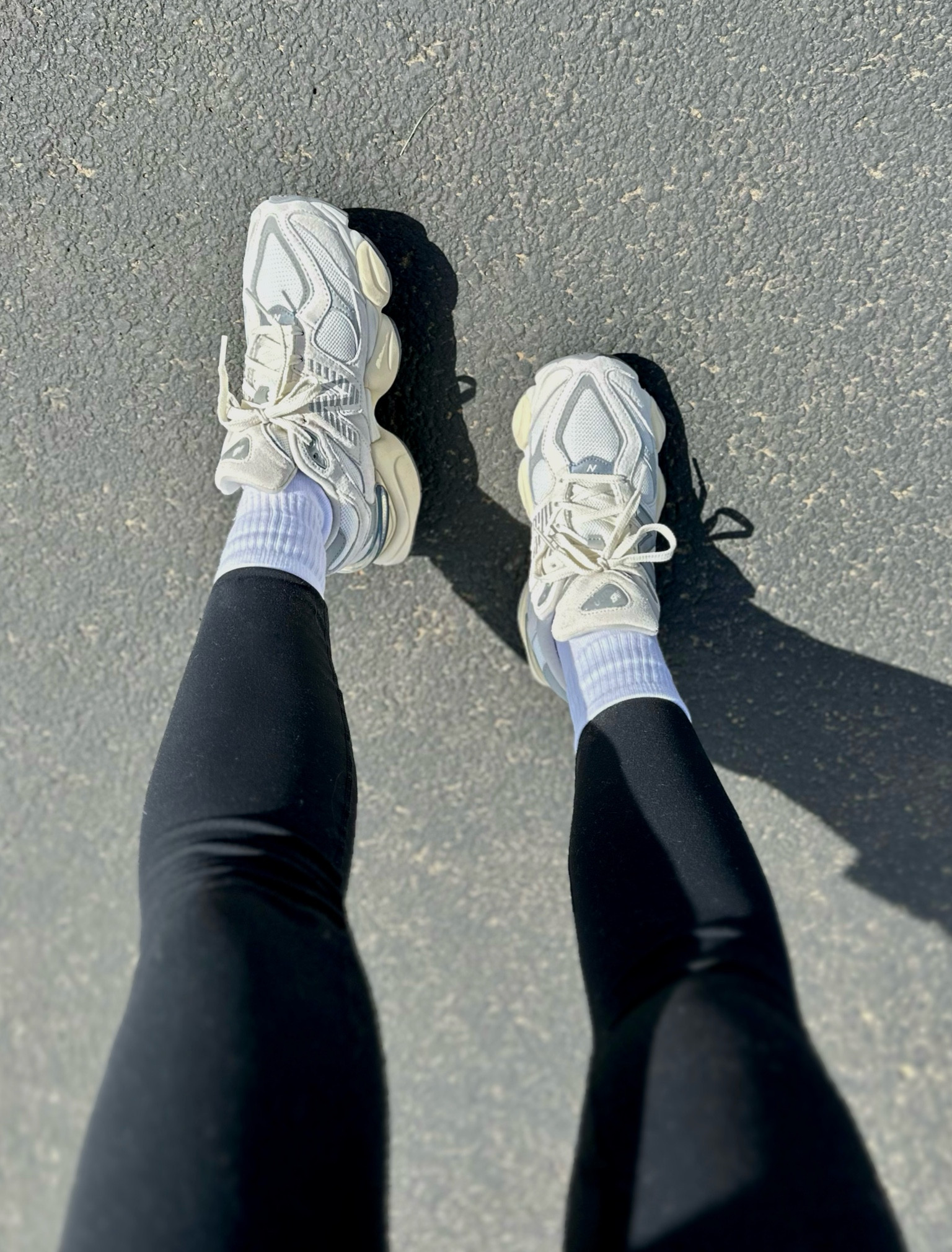 New Balance 9060 sea salt with concrete. 
TTS and the most comfortable walking shoes! 

#LTKfitness #LTKshoecrush #LTKActive