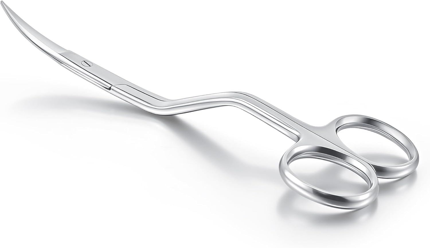 Therwen 6" Bent Handle Curved Embroidery Scissor,Appliqué Scissor, Silver | Amazon (US)