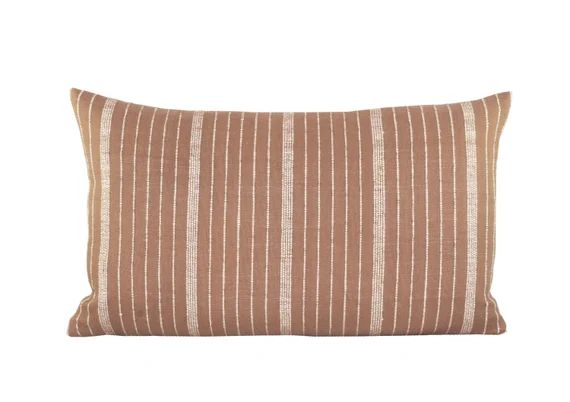 Pillow cover, Cusco Stripe Terracotta, lumbar, stripe, Spark Modern pillow | Etsy (US)
