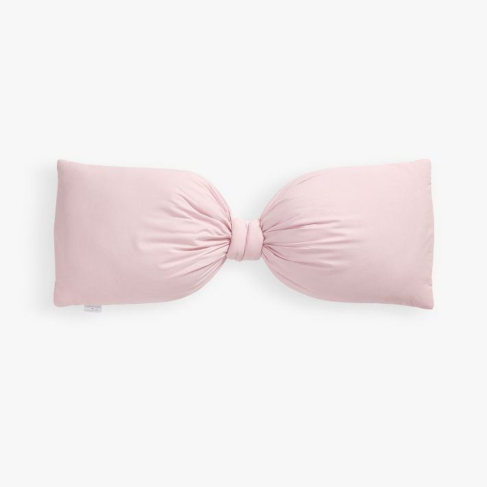 LoveShackFancy Oversized Bow Denim Pillow | Pottery Barn Teen