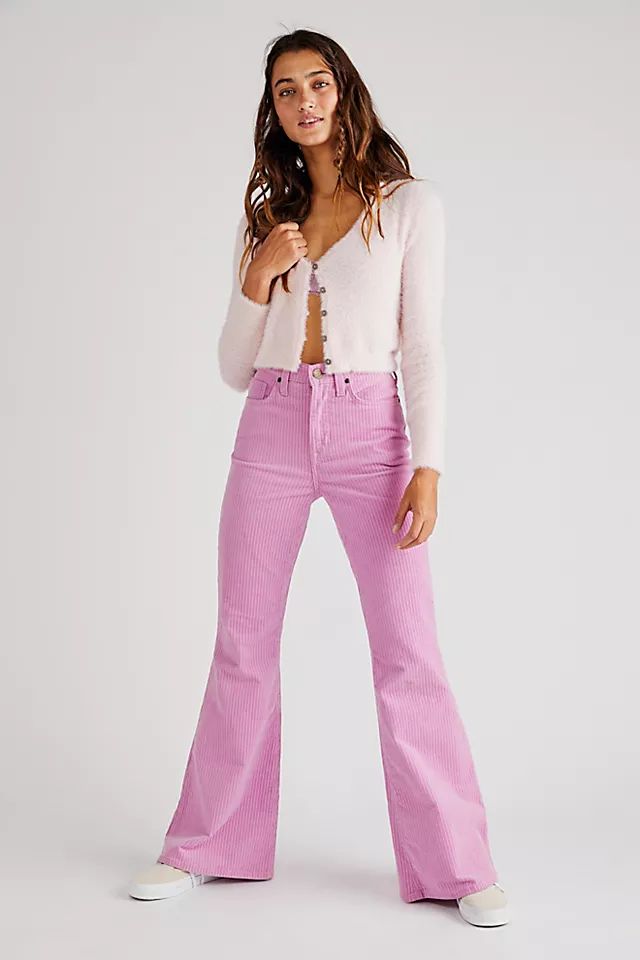 Lee High-Rise Corduroy Flare Jeans | Free People (Global - UK&FR Excluded)
