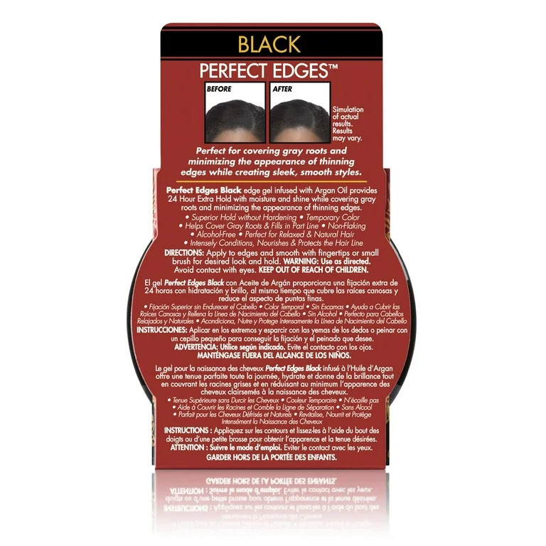 Creme of Nature 2.25 Oz. Argan Oil Perfect Edges Black Hair Gel | Walmart (US)