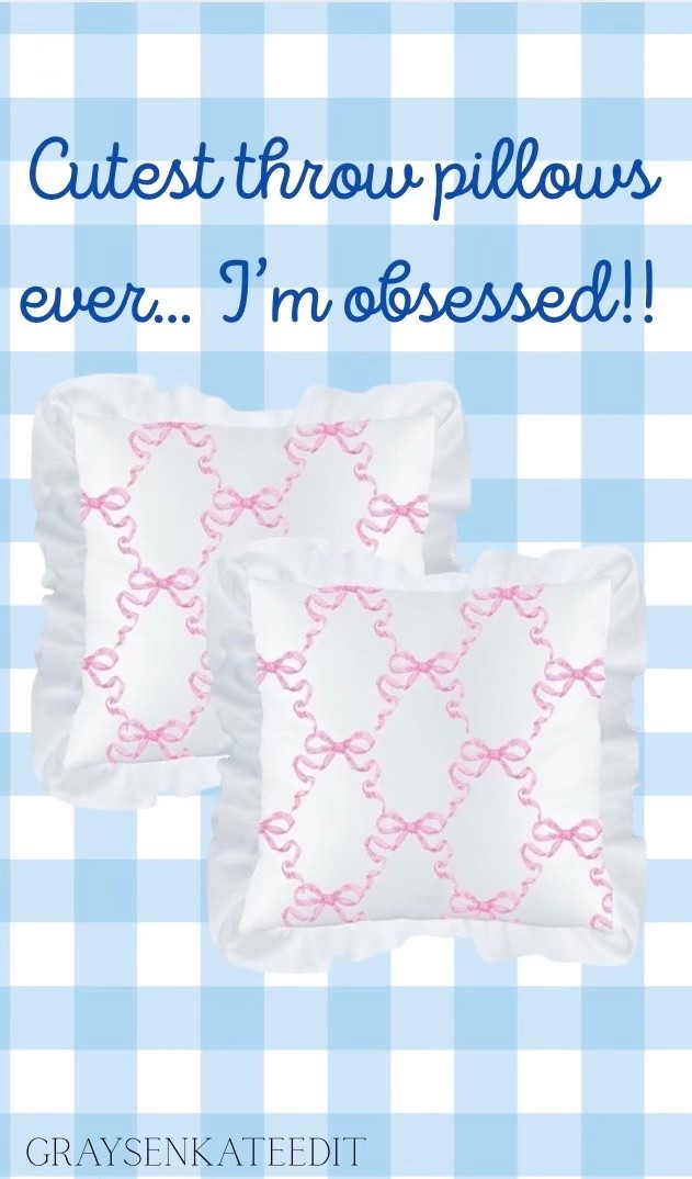 The cutest pillows! I’m in love!


throw pillows, home, bows, girly, preppy, pink, ruffles, bed, bedroom, home decor

#LTKStyleTip #LTKFindsUnder50 #LTKHome
