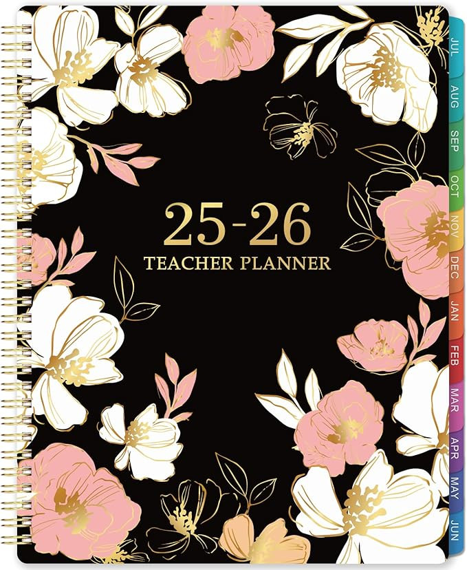 Teacher Planner 2025-2026 - Teacher Lesson Planner 2025-2026, JULY 2025 - JUNE 2026, 11” x 8.5... | Amazon (US)