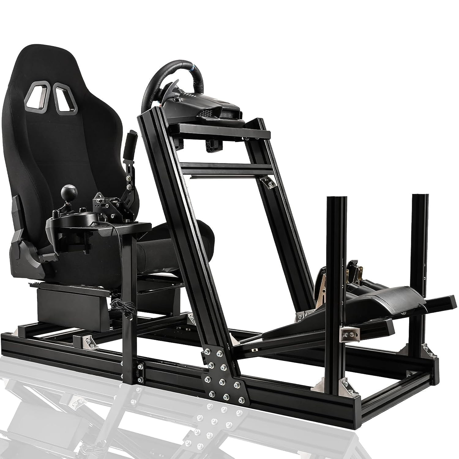 Marada Aluminum Profile Racing Simulator Cockpit with Seat, Unlimited Adjustment, Fit for Thrustm... | Amazon (US)