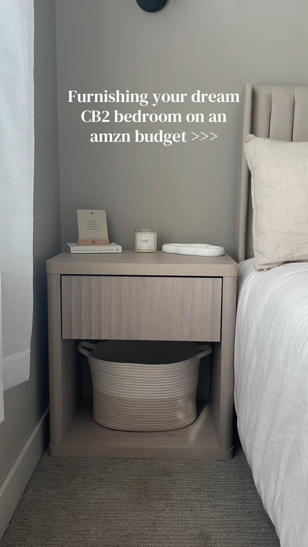 White alder is the colorway I have 🤍 #cb2 #elevatedapartment #bedroomset #aestheticnightstand 

#LTKHome