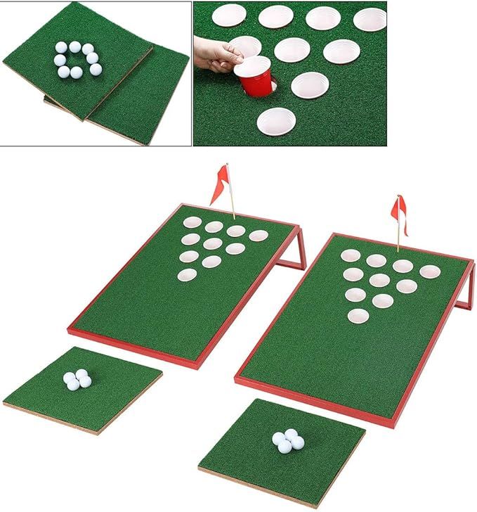 SPRAWL Golf Cornhole Game Set Chipping Boards Golf Sports Game Golf Chip Shot Practice Training f... | Amazon (US)