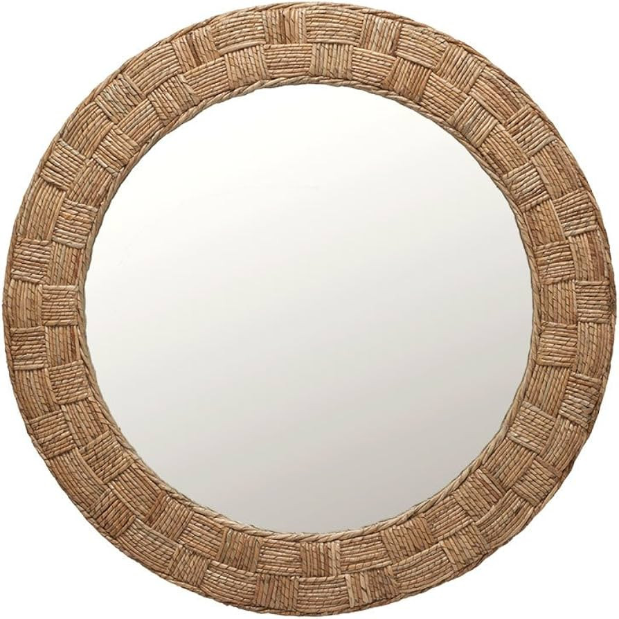 KOUBOO Round Rope Wall Mirror, Chequered | Amazon (US)