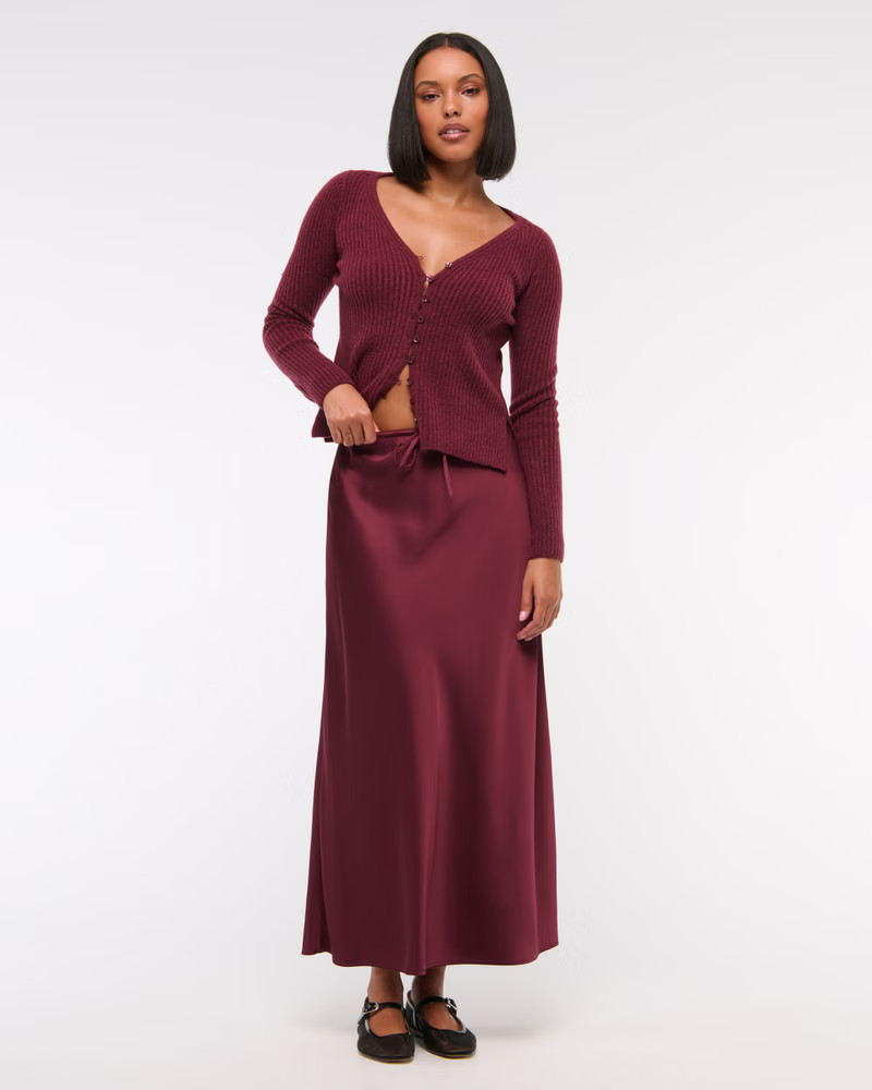 Ribbed Skimming Cardigan | Abercrombie & Fitch (US)