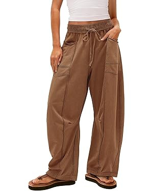Yanekop Women's Baggy Wide Leg Palazzo Pants | Amazon (US)