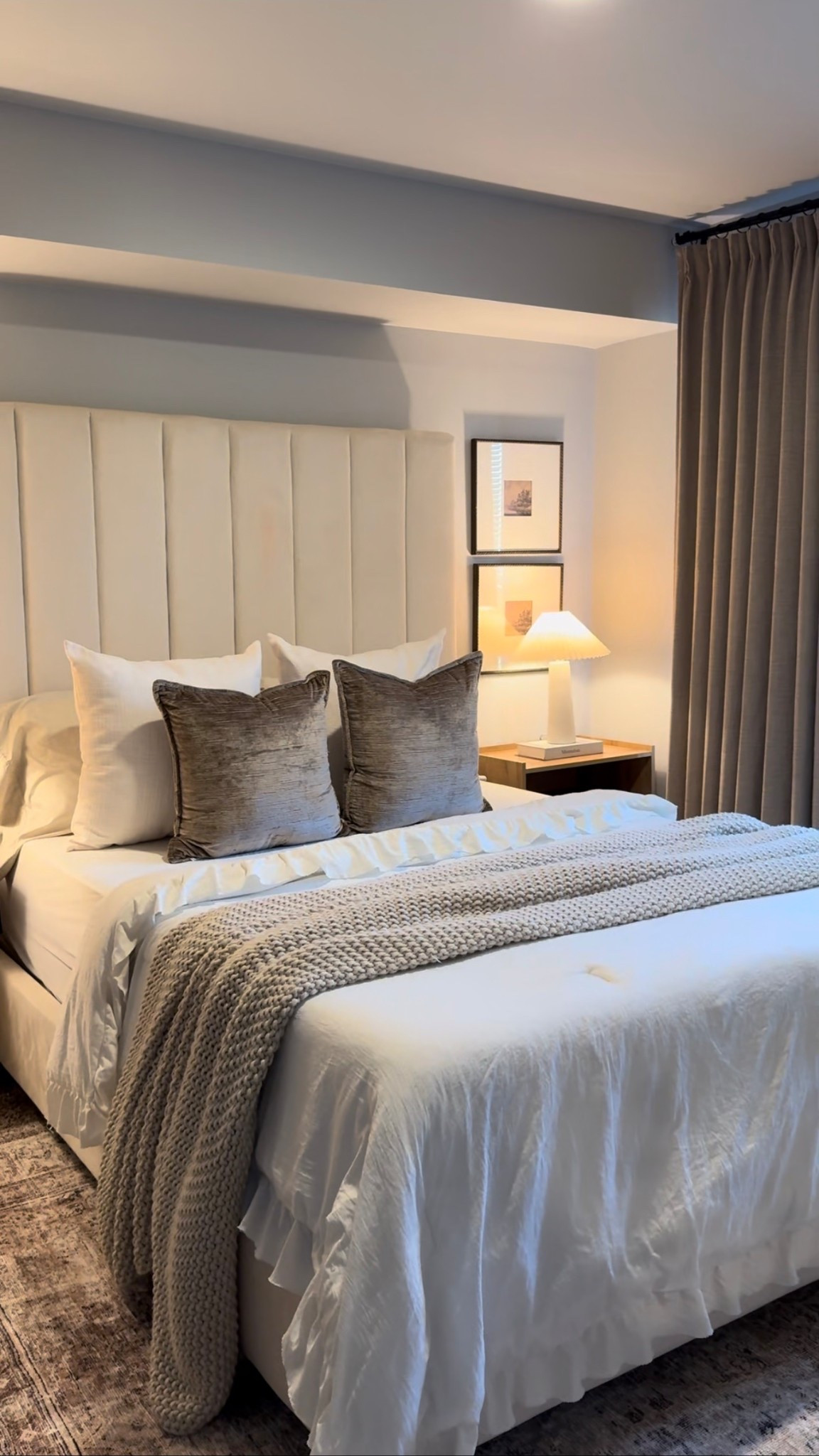 Bed details 🛏️ ✨ #wayfairfinds #wayfairbee #bedroomdecor #neutralbedroom @Wayfair 

#LTKhome