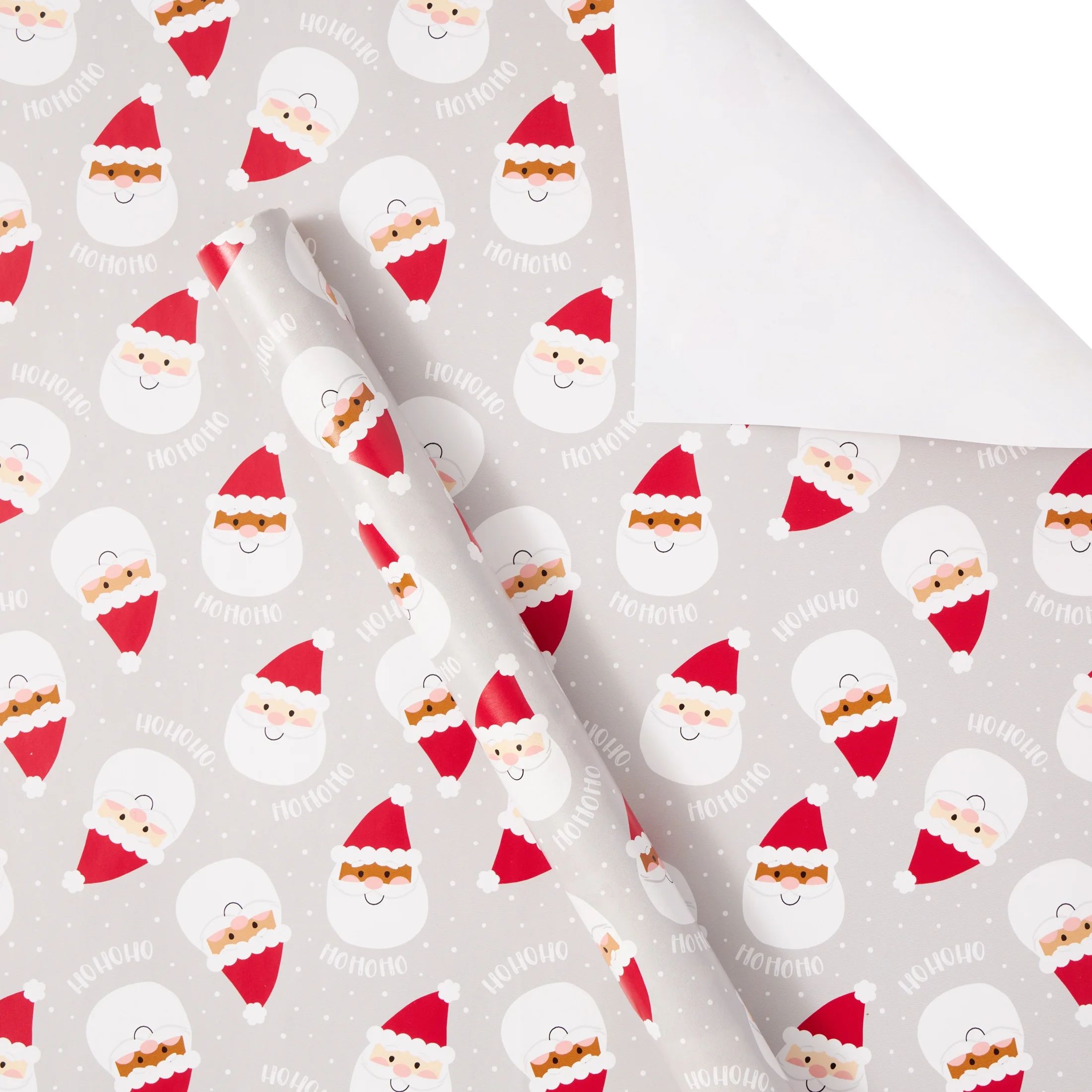 Whimsy Santa Gift Wrap, Christmas, Value, Multi-Color, 30" Wide, 30 Sq. ft., Holiday Time - Walma... | Walmart (US)