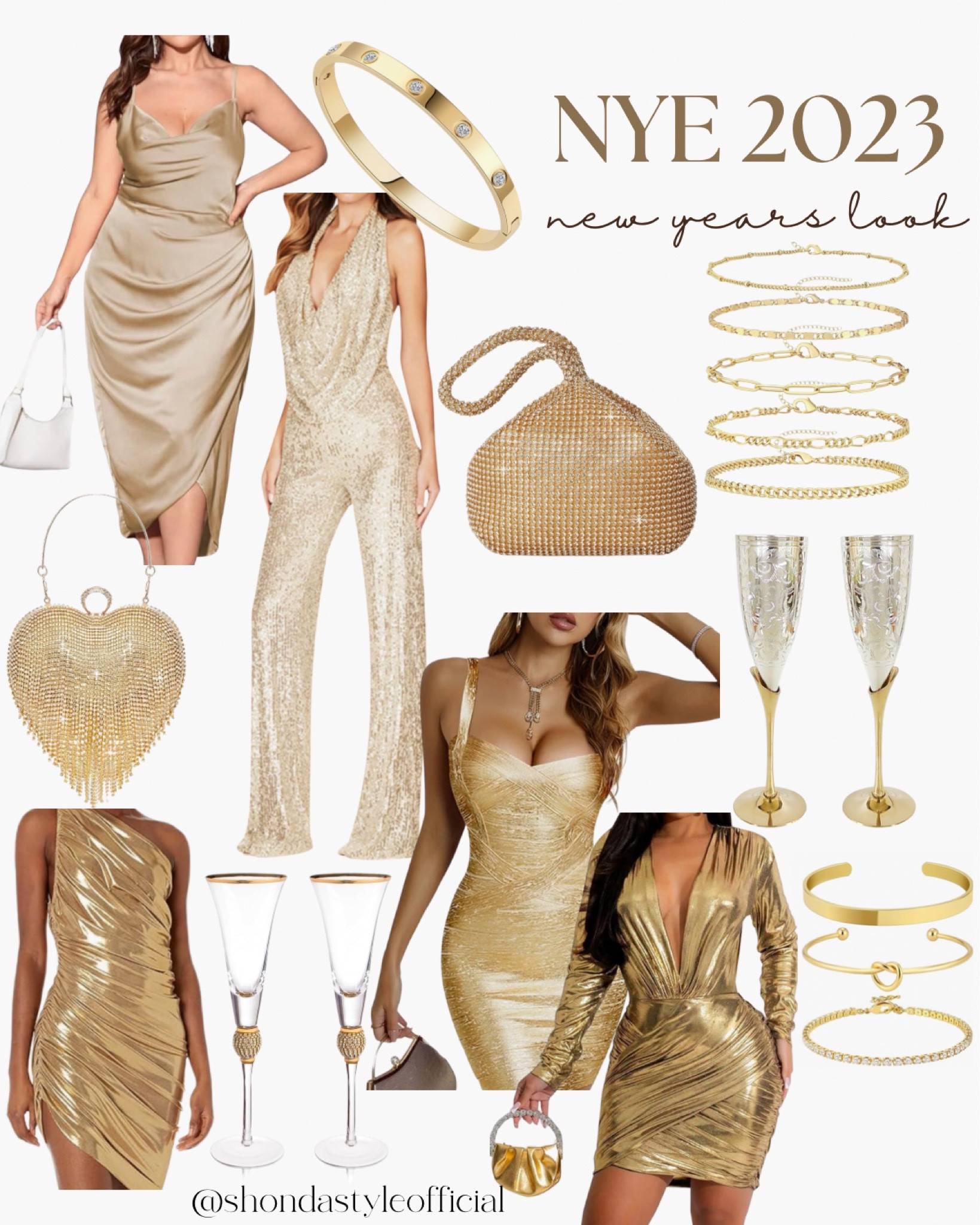 Gold New Year’s outfit inspo, gold purses, gold jewelry, nye party outfits, accessories nye, gold dresses , 

#LTKstyletip #LTKHoliday #LTKparties