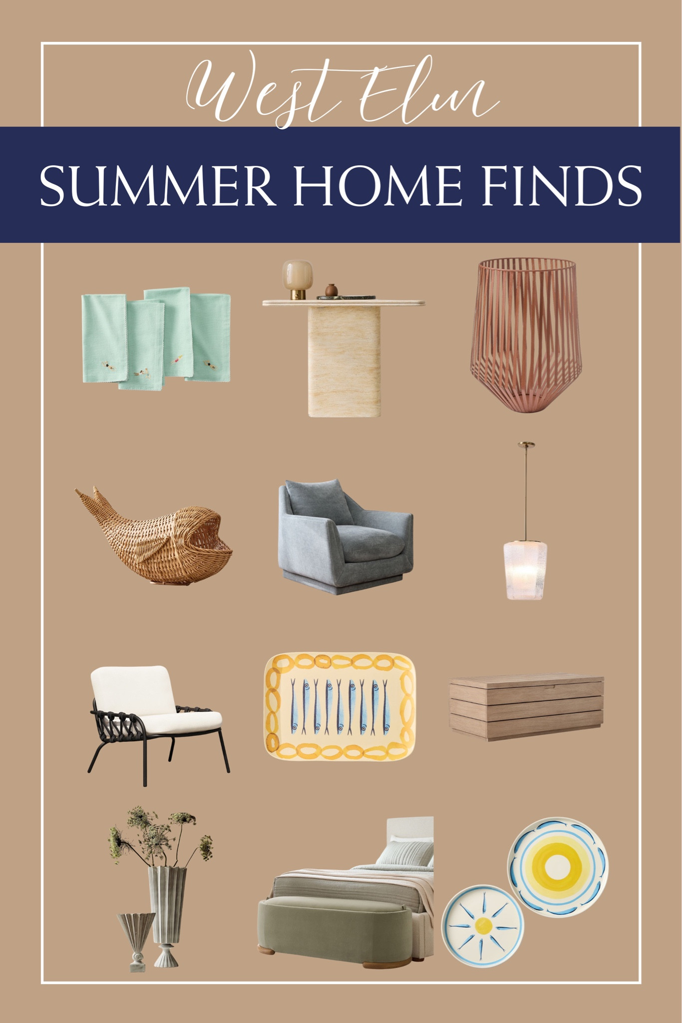 Check out these new and trending home finds from @west elm  to brighten up your summer spaces! ☀️🍉⛱️🌊🐚

#LTKHome #LTKSeasonal