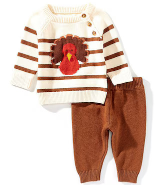 Adventurewear 360 Baby Boys Long Sleeve Stripe Turkey Top & Pants Set | Dillard's | Dillard's