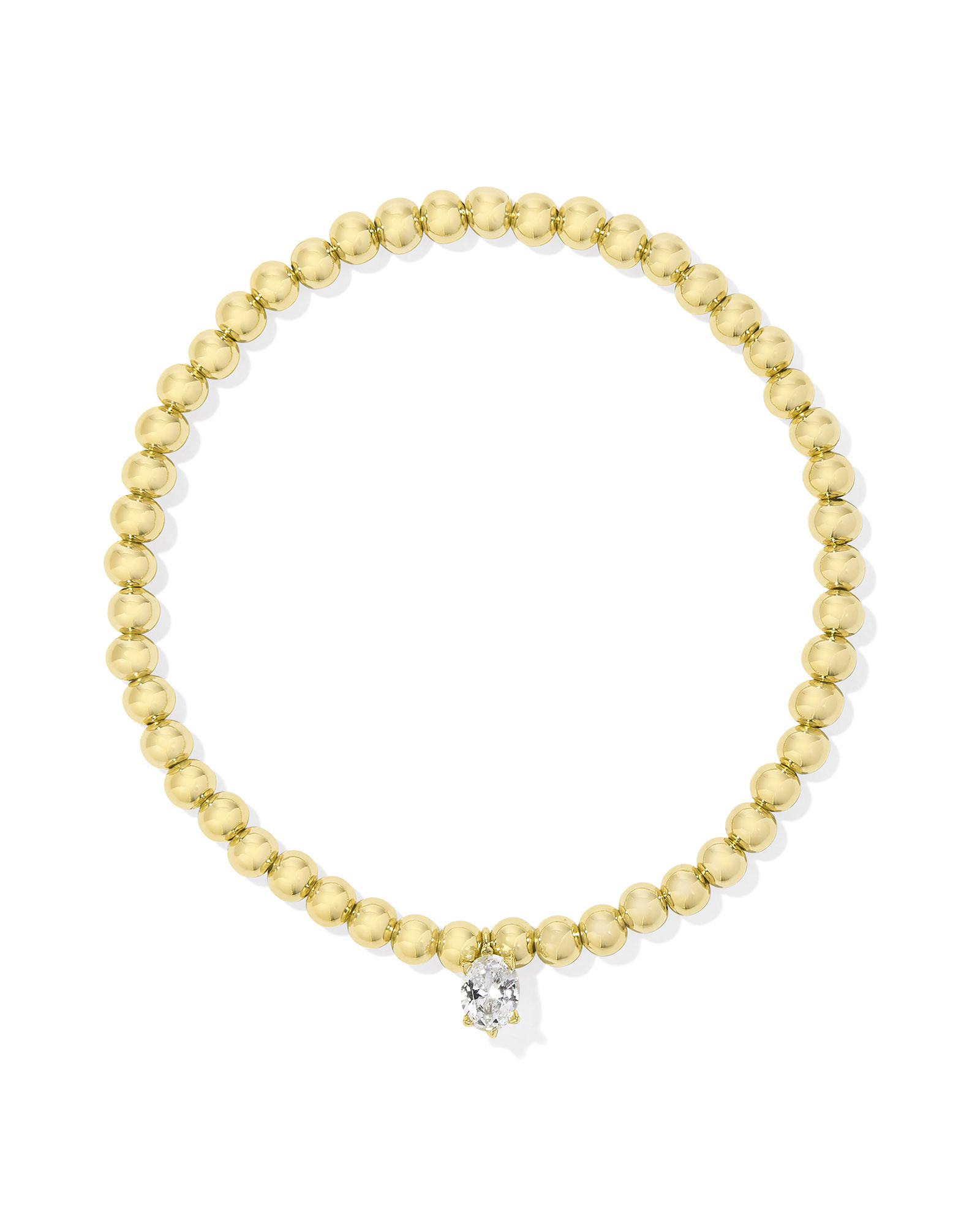 Cailin Gold Stretch Bracelet in Ivory Mother-of-Pearl | Kendra Scott