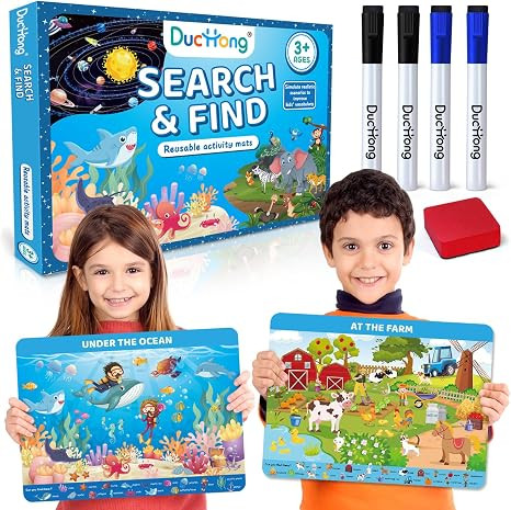 Preschool Learning Activity, Search and Find for Ages 3-5, Perfect for Kids, Art and Craft Activi... | Amazon (US)