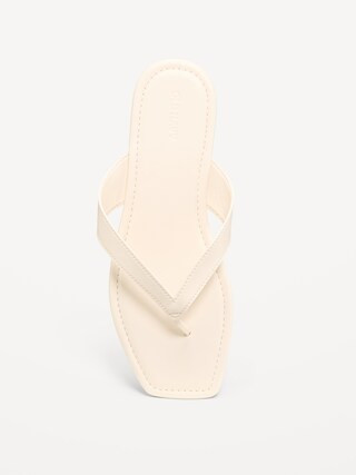 Faux-Leather Flip Flop for Women | Old Navy (CA)