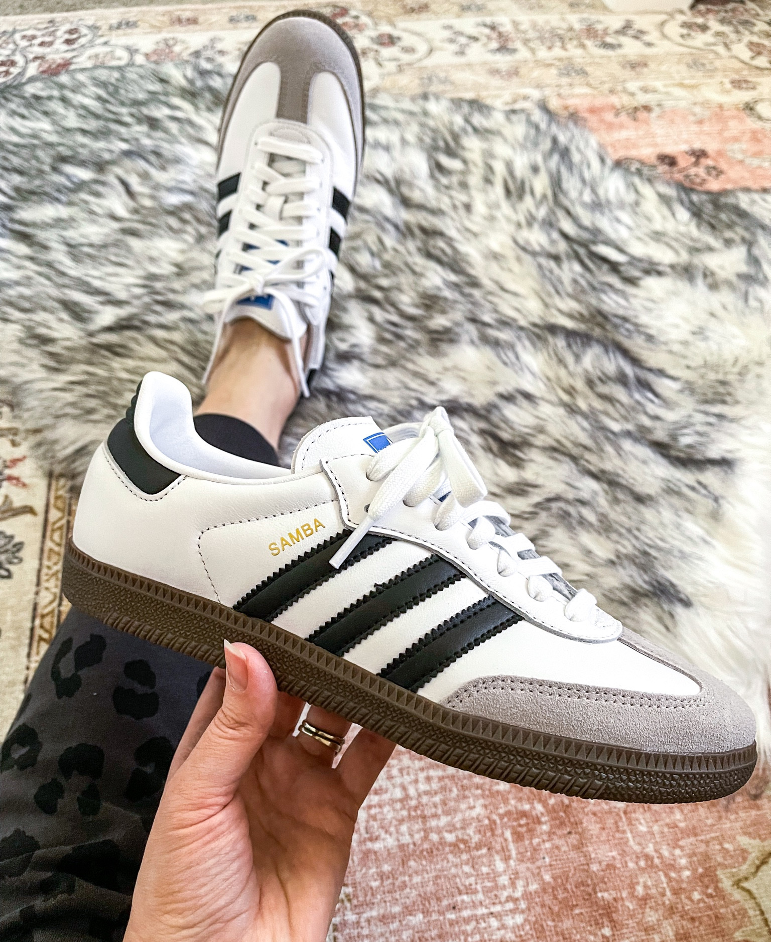 adidas gazelle silver green womens adidas Samba OG 'White Black' 5 main image 1