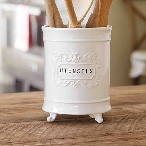 Mud Pie Circa Utensil Holder, White - Walmart.com | Walmart (US)