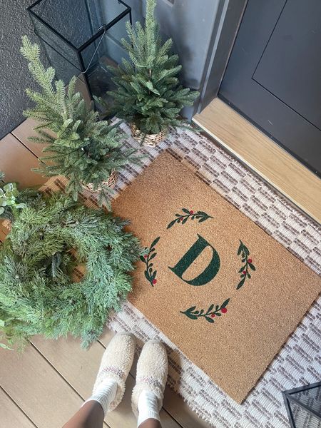 HOLIDAY \ new personalized front door mat for the holidays! Use code XMASSHOP for 10% off! 
Size: 24”x36” (oversized)

Christmas decor
Front porch
Tree
Wreath
Target 

#LTKHoliday #LTKhome #LTKfindsunder50