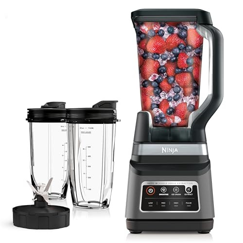 Ninja BN751 Professional Plus DUO Blender, 1400 Peak Watts, 3 Auto-IQ Programs for Smoothies, Frozen Drinks & Nutrient Extractions, 72-oz. Total Crushing Pitcher & (2) 24 oz. To-Go Cups, Black | Amazon (US)