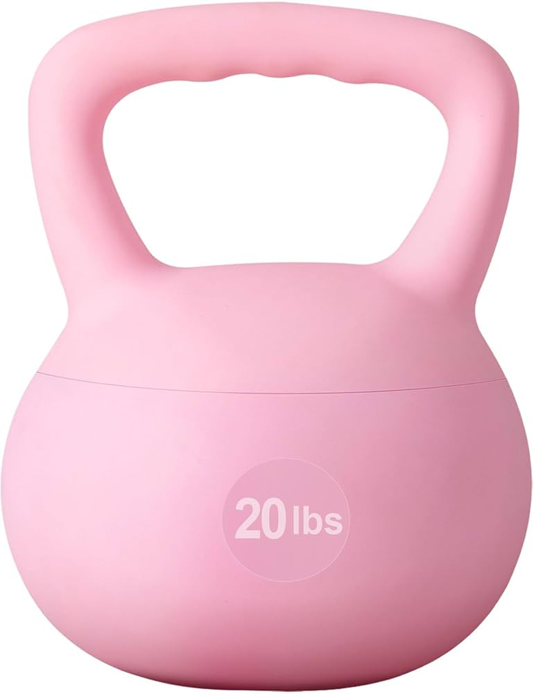 SogesPower Soft Kettlebells, Iron Sand Filled Strength Training Weights, Shock-Proof with Wide-Gr... | Amazon (US)