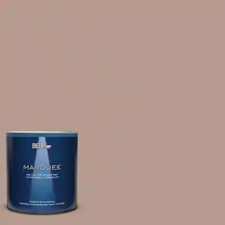 BEHR MARQUEE 1 qt. #PPU5-15 Postmodern Mauve One-Coat Hide Satin Enamel Interior Paint & Primer 7... | The Home Depot