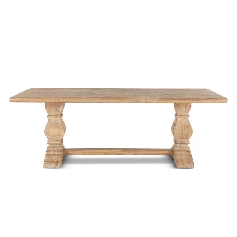 Petrey Mango Solid Wood Trestle Dining Table | Wayfair North America
