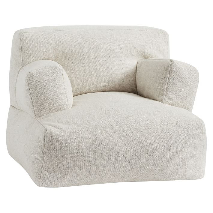 Tweed Ivory Eco Lounger | Pottery Barn Teen