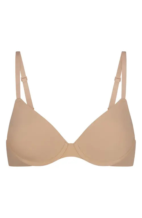 SKIMS Fits Everybody T-Shirt Bra in Clay at Nordstrom, Size 38C | Nordstrom