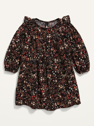 Fit & Flare Long-Sleeve Floral Dress for Toddler Girls | Old Navy (US)