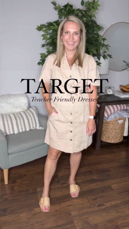 Calling all Teachers!!! 🍎🍎 These are the perfect dresses from @targetstyle to start the new school year. I sized up to a medium in the 1st and 3rd dresses to account for my baby bump, but I’m wearing my normal size small in the 2nd dress! All 3 dresses are under $35!!! 

Work outfits, teacher outfits, summer dress, Target style, midi dress, Target, maternity, bump style 

#LTKFind #LTKBacktoSchool #LTKworkwear