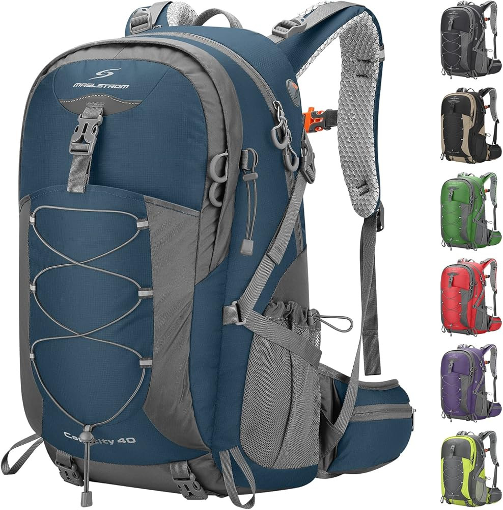 Maelstrom Hiking Backpack,Camping Backpack,40L Waterproof Hiking Daypack with Rain Cover,Lightwei... | Amazon (US)