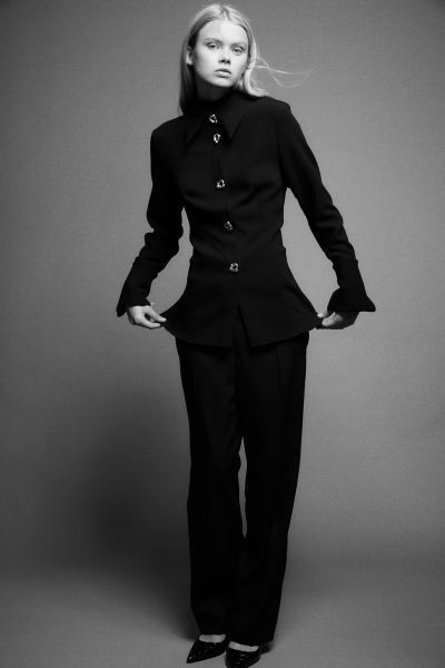 Pantalón de vestir en sarga | H&M (FR, IT, ES, PT, BE)