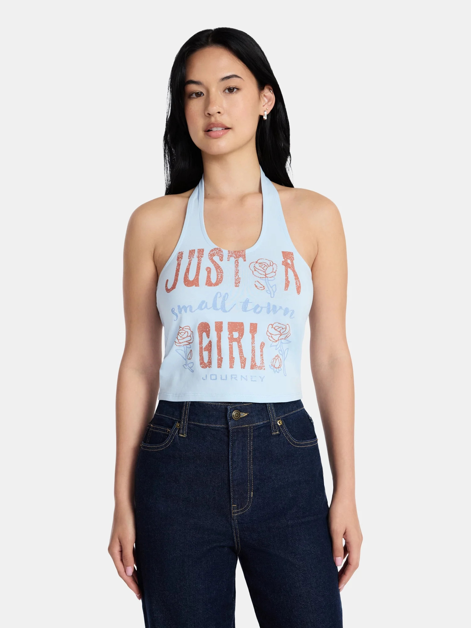 Journey Women's and Women's Plus Graphic Halter Top, Sizes XXS-XXL | Walmart (US)