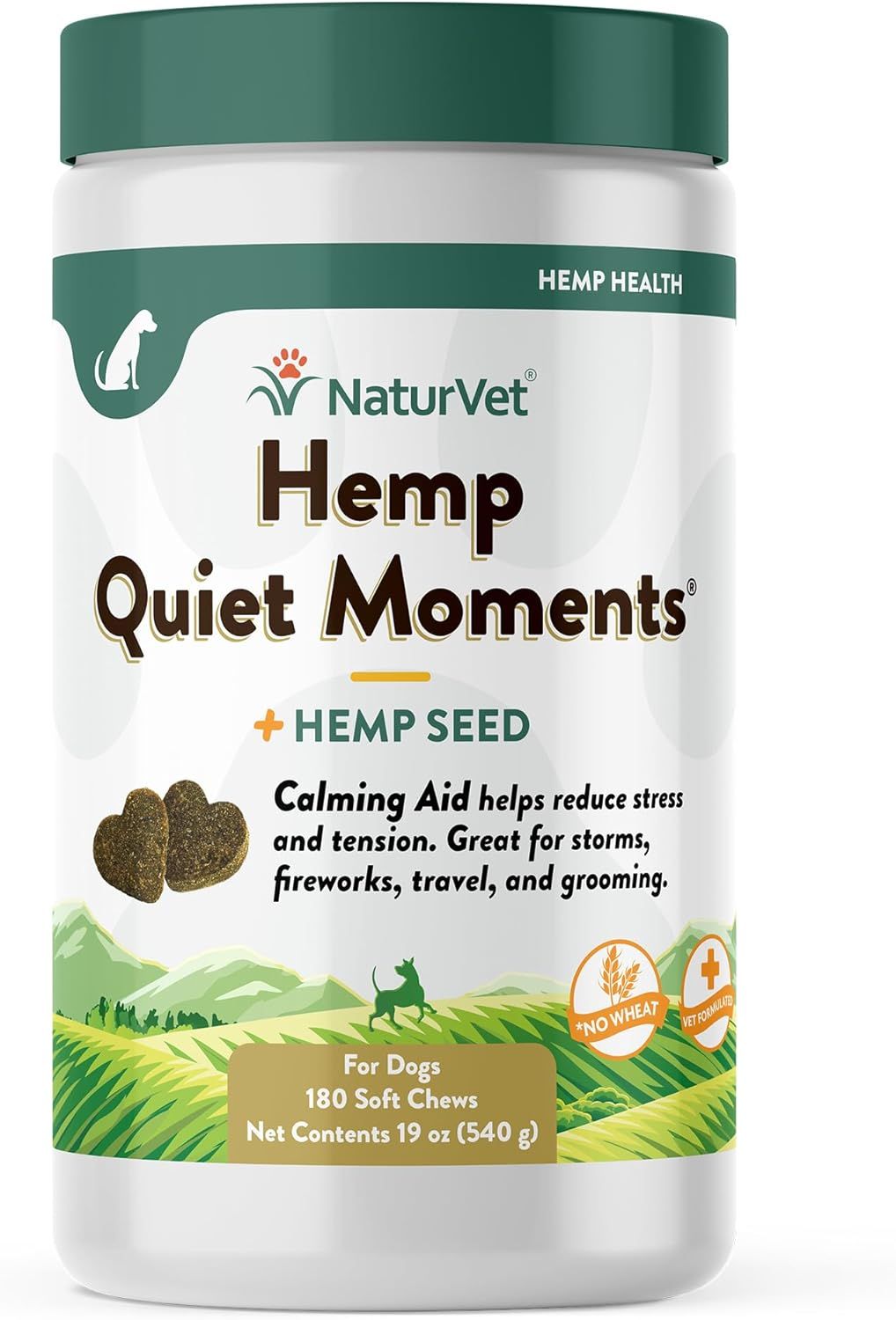 NaturVet Quiet Moments Calming Aid Dog Supplement, Helps Promote Relaxation, Reduce Stress, Storm... | Amazon (US)