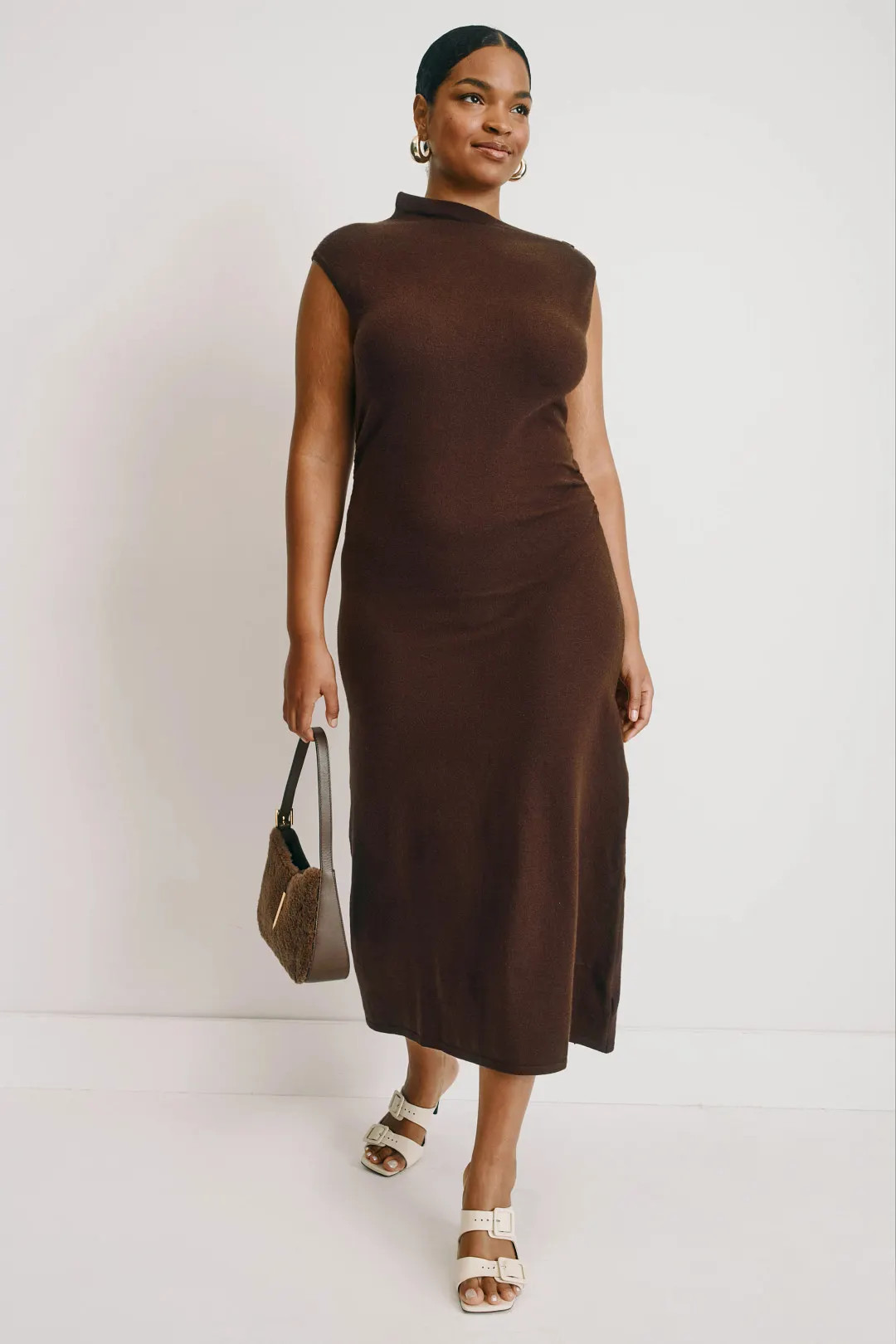 Abel Sleeveless Asymmetric-Neck Dress | Rent the Runway