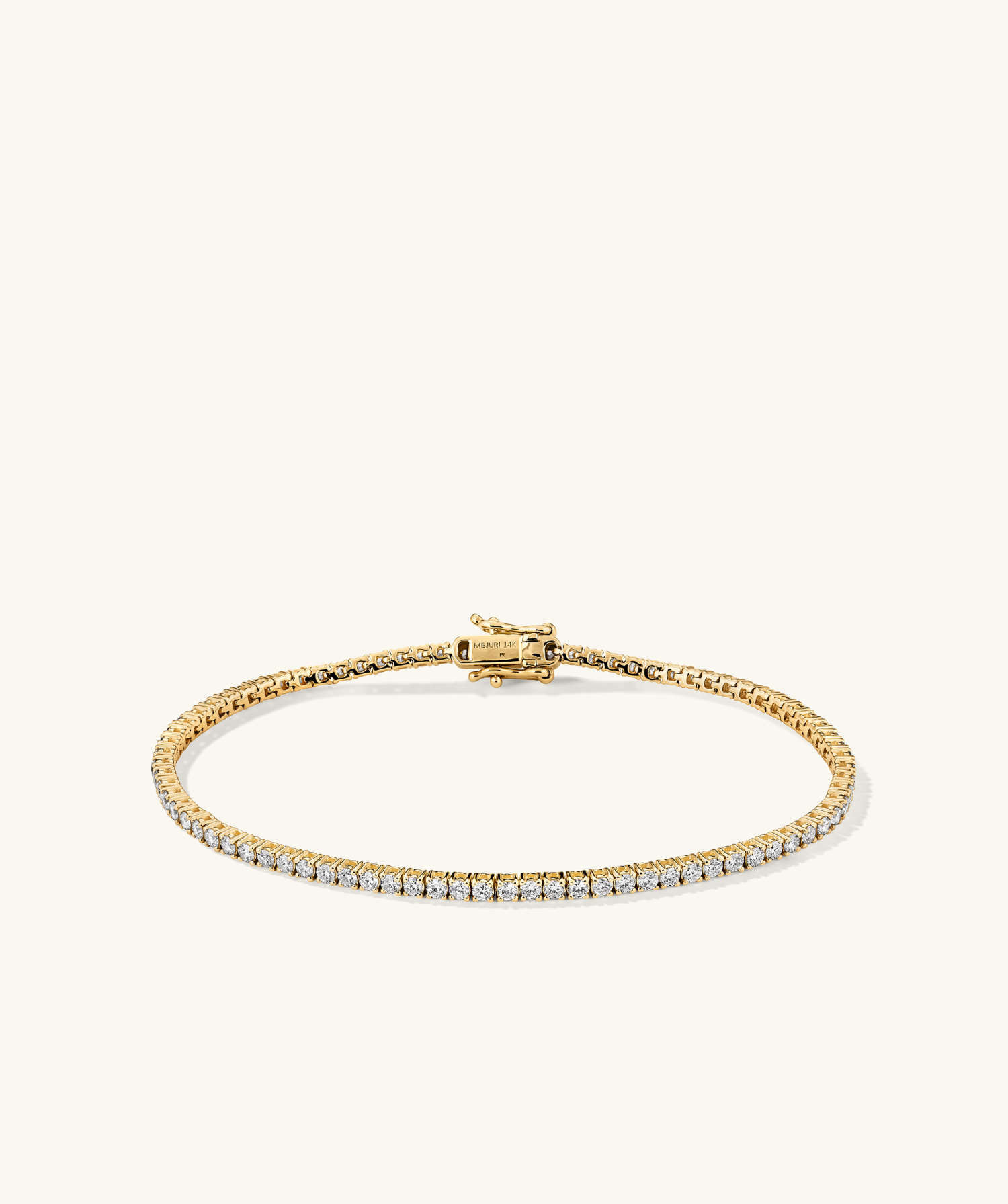 Lab Grown Diamond Tennis Bracelet 1.8mm | Mejuri Fine Crew